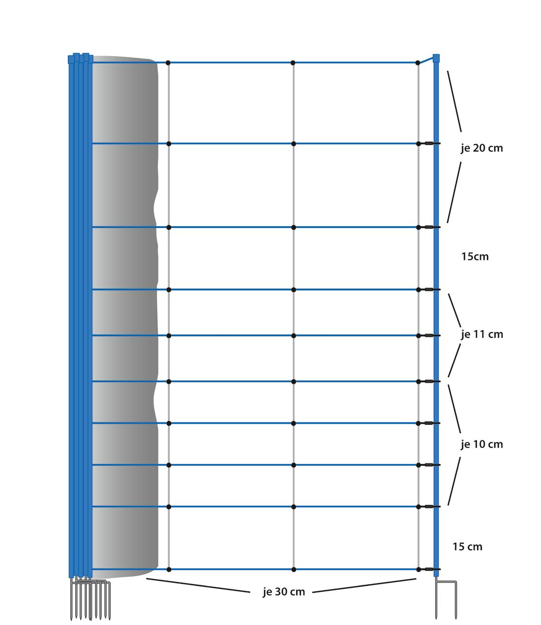 AKO TitanNet Premium Vario, 122 cm, 50 m