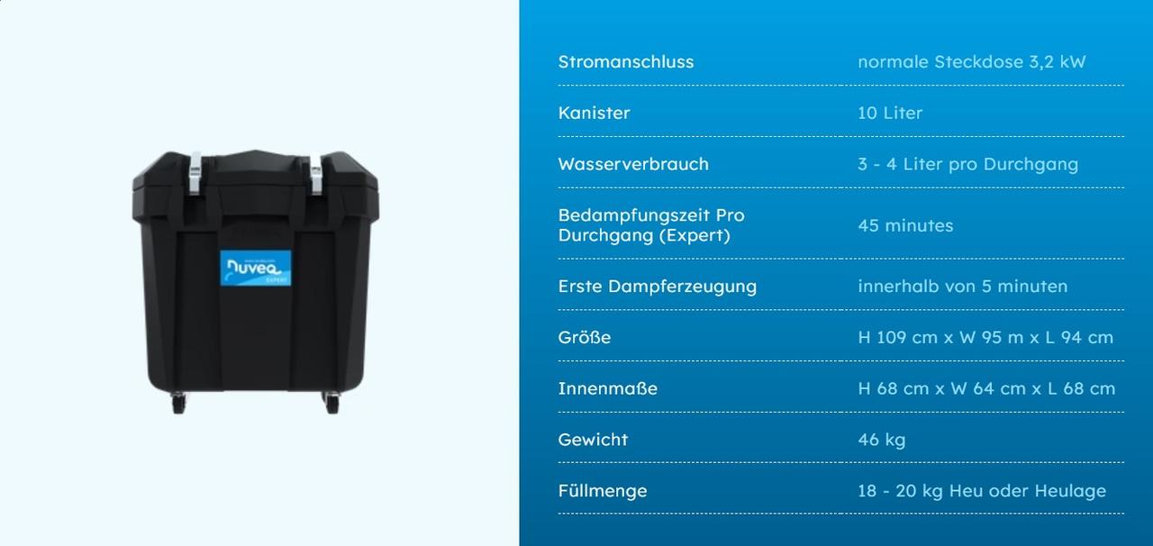 NUVEQ® Expert Pro Heubedampfer