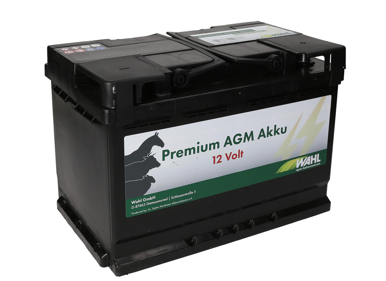 Kerbl 12 Volt Premium AGM Akku - 12 V, 88 Ah