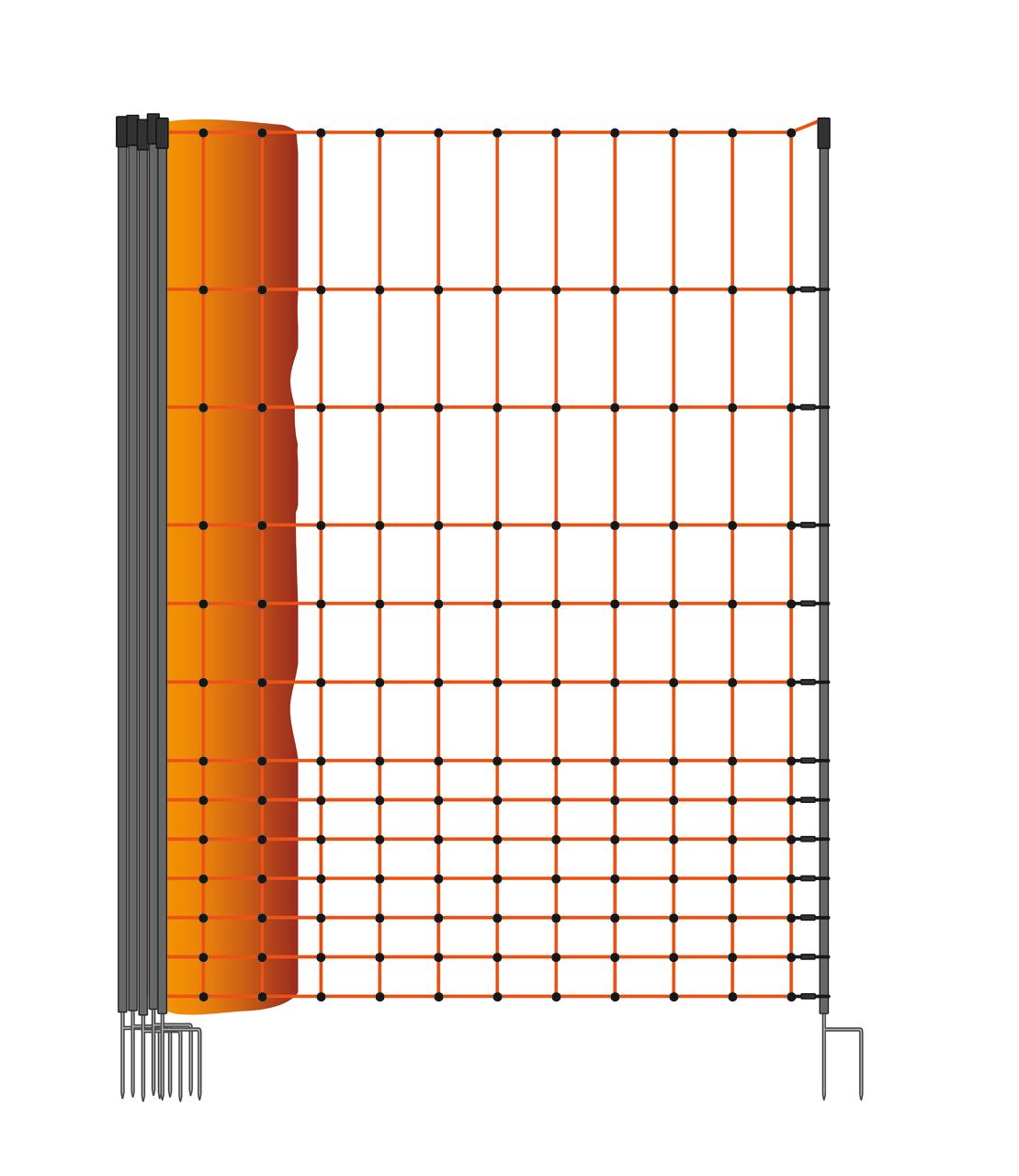 WAHL-Hausmarke Hühnerzaun 110 cm / 50m elektrifizierbar