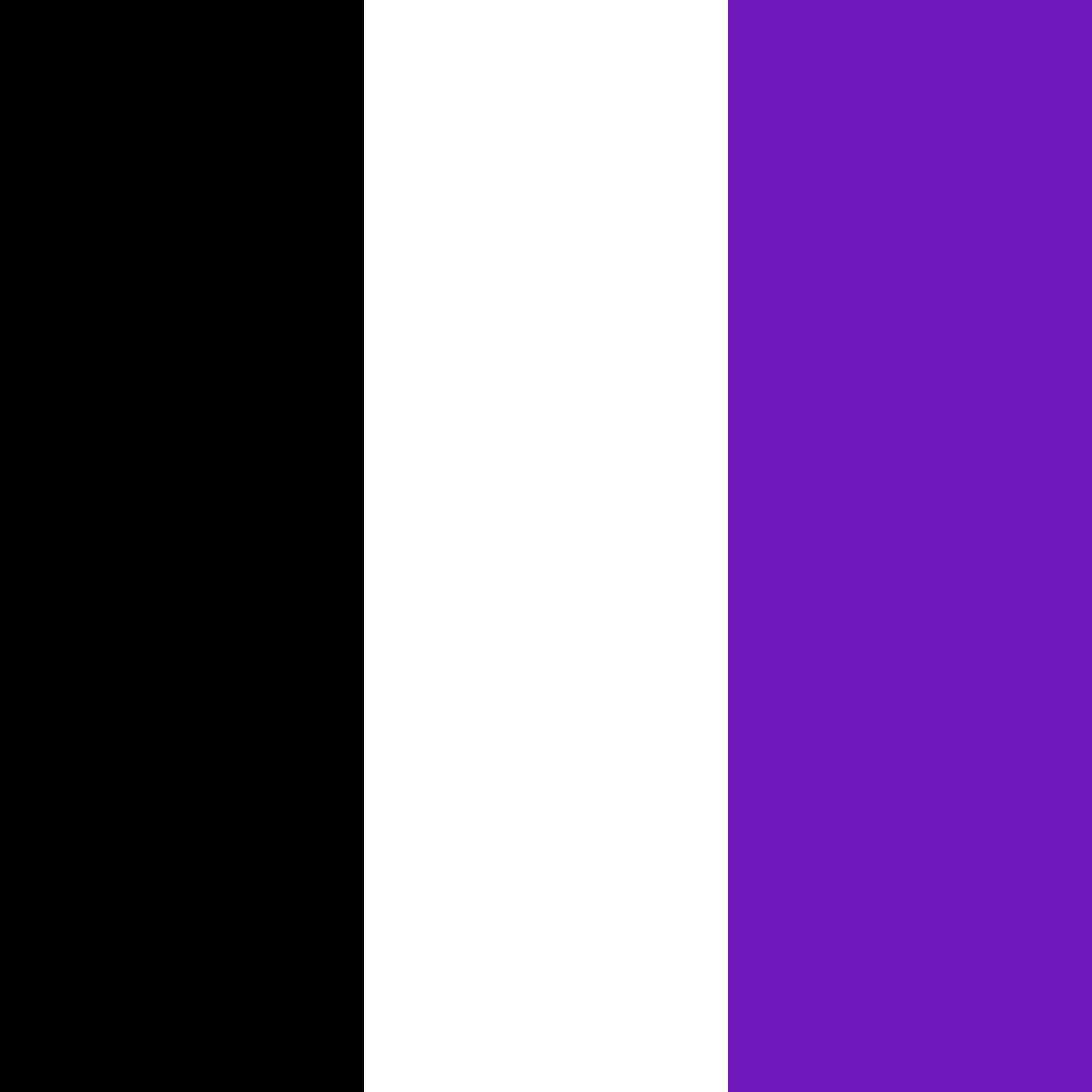 black-white-purple