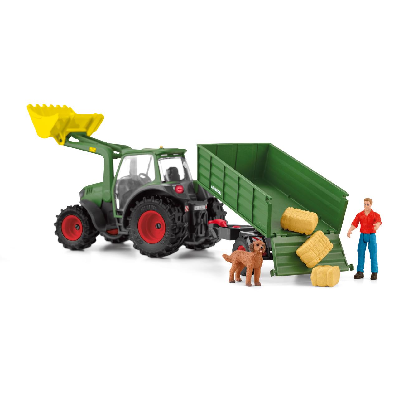 Schleich Traktor mit Anhänger