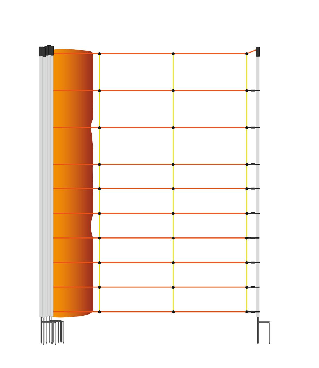 Göbel EURONETZ KOMBI / Schafnetz, 106 cm hoch