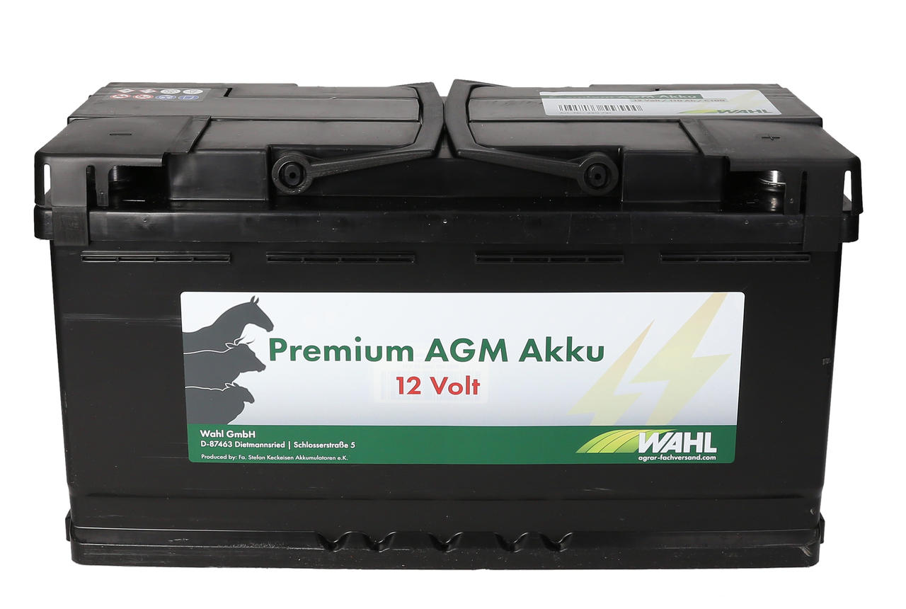 Kerbl 12 Volt Premium AGM Akku - 12 V, 110 Ah