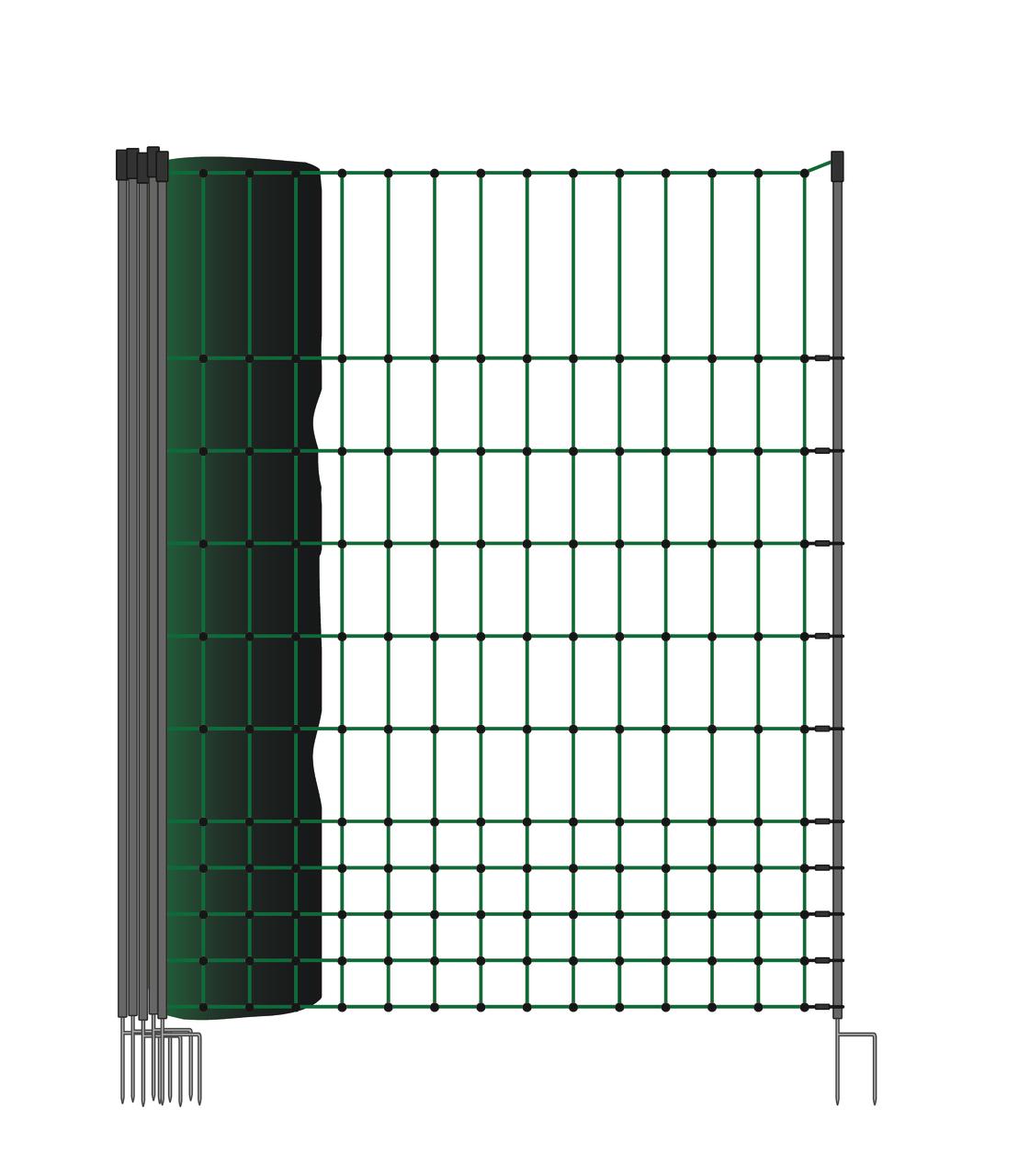 Kerbl PoultryNet Hühnerzaun 106cm, 15m lang