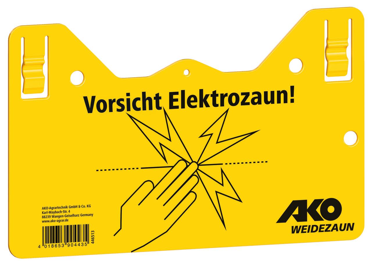 AKO Warnschild "Vorsicht Elektrozaun!"