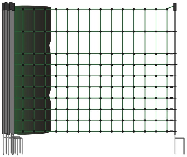 Kerbl Kaninchennetz 65 cm x 50 m Doppelspitze